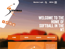 Tablet Screenshot of nt.softball.org.au